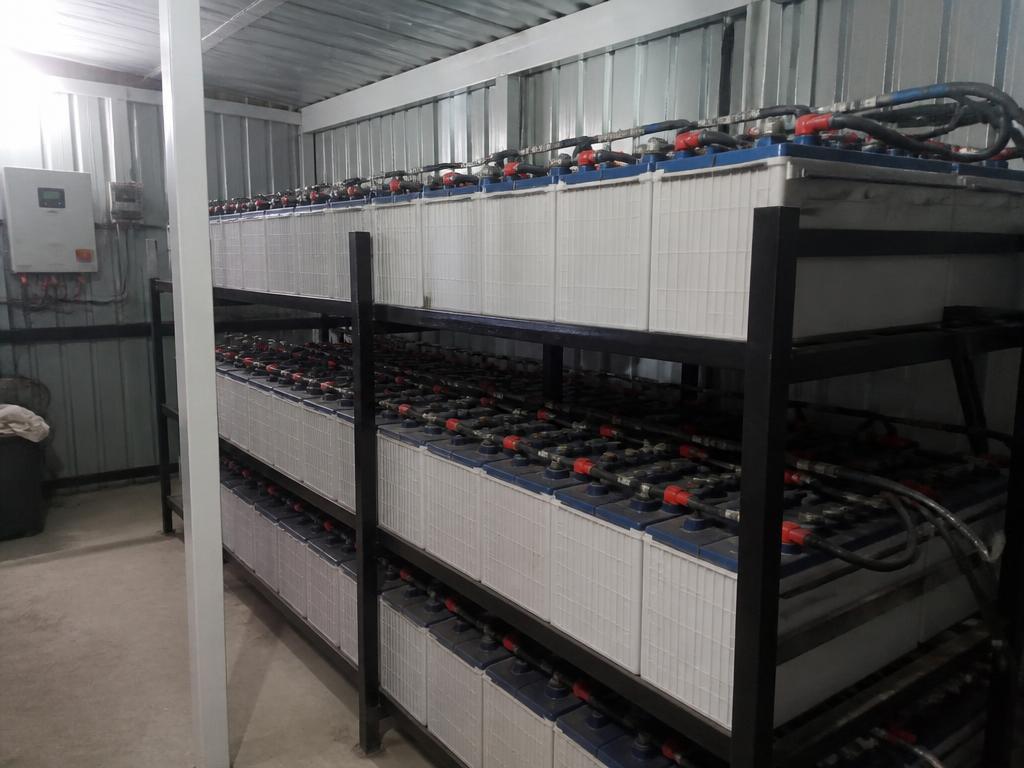 Commercial battery bank for shops and offices